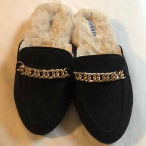 Torrid Faux Fur Lined Mule Size 8.5 WW